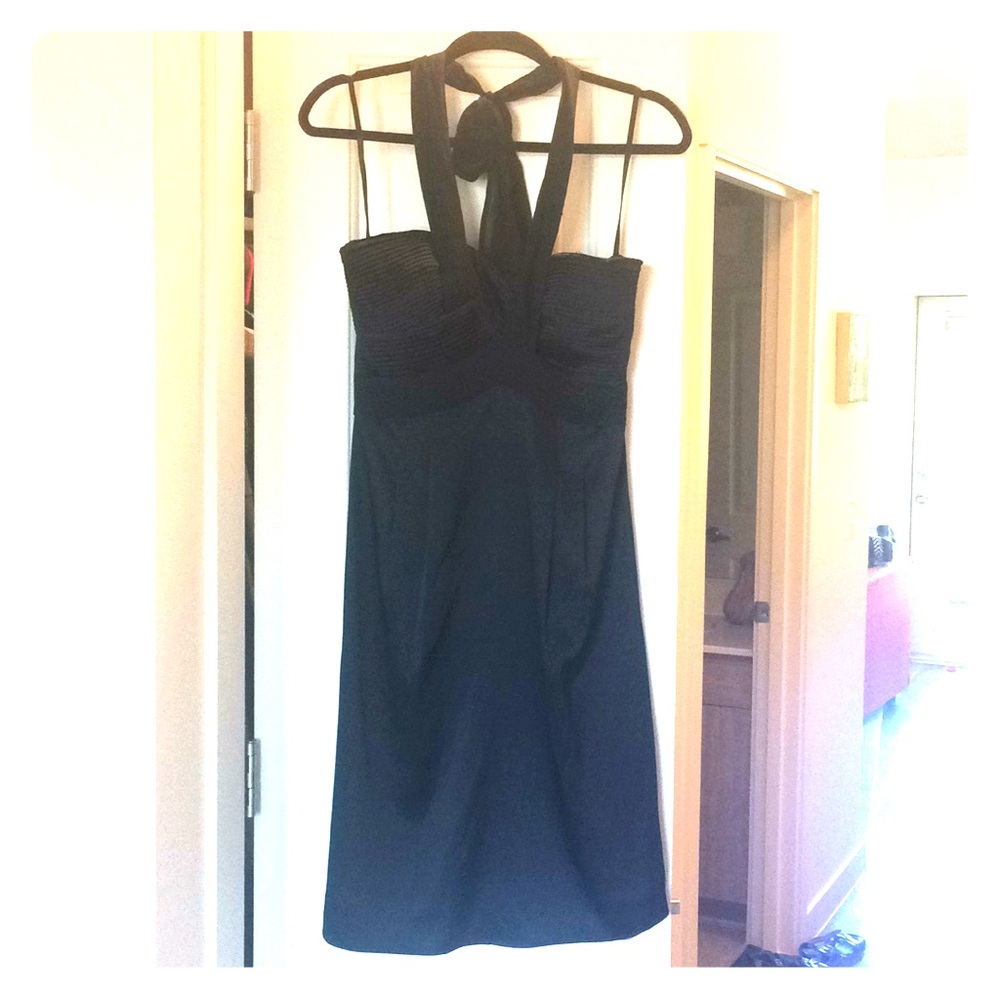 BCBGmaxazria black 95% silk cocktail dress
